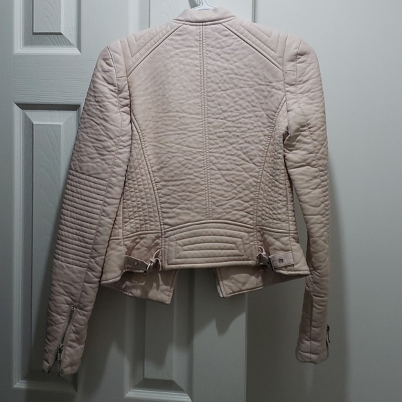 Zara Pink Faux Leather Jacket - Picture 3 of 3